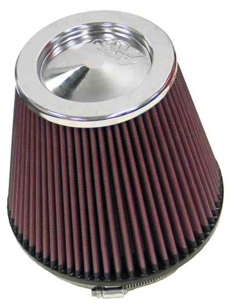 K&N Round Tapered Universal Air Filter 6in Flange ID x 7.5in Base OD x 5in Top OD x 6.5in Height - Blais Performance Parts