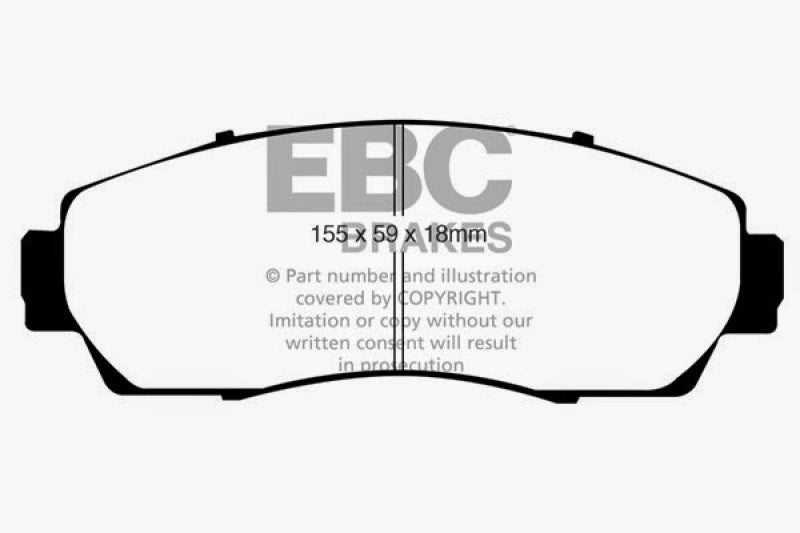 EBC 07-09 Acura RDX 2.3 Turbo Redstuff Front Brake Pads - Blais Performance Parts