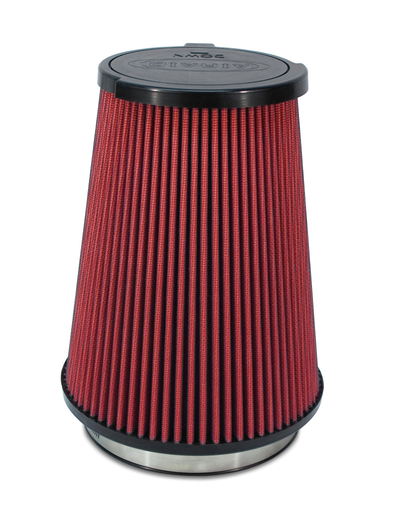 Airaid 10-14 Ford Mustang Shelby 5.4L Supercharged Direct Replacement Filter - Oiled / Red Media - Blais Performance Parts