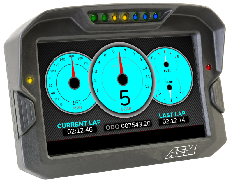 AEM CD-7 Non Logging Race Dash Carbon Fiber Digital Display (CAN Input Only) - Blais Performance Parts