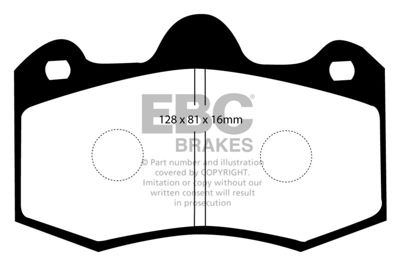 EBC 11+ Mclaren MP4-12C 3.8 Twin Turbo Bluestuff Rear Brake Pads - Blais Performance Parts