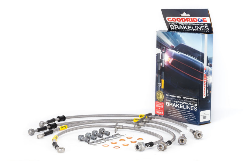 Goodridge 17-18 Honda Civic Hatchback SS Brake Lines - Blais Performance Parts