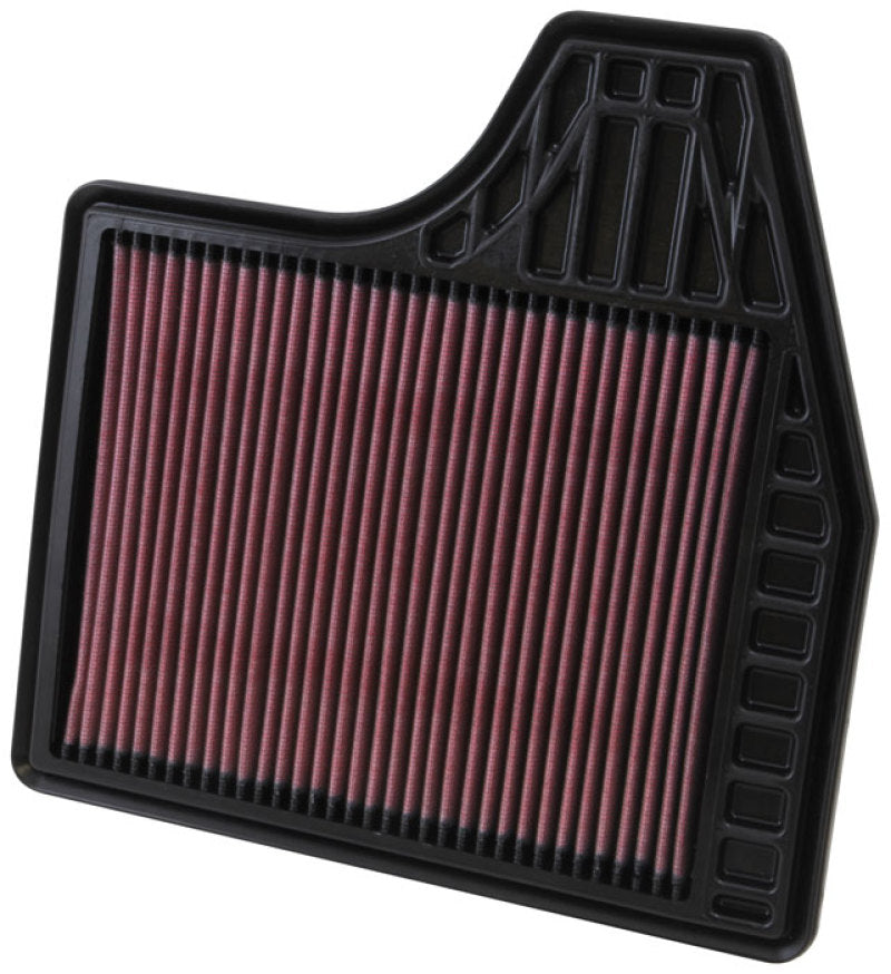 K&N Replacement Filter 11.438in O/S Length x 11.375in O/S Width x 1in H for 13 Nissan Altima 2.5L - Blais Performance Parts