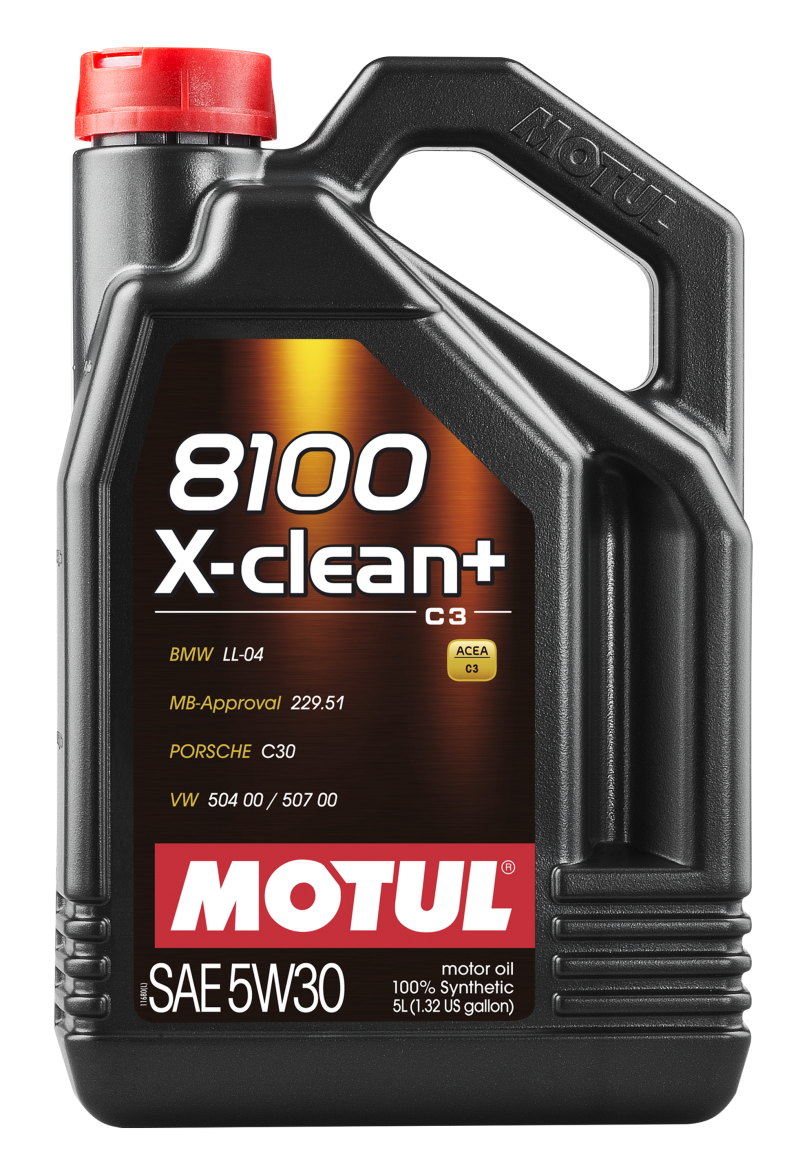 Motul 5L Synthetic Engine Oil 8100 5W30 X-CLEAN Plus - Blais Performance Parts