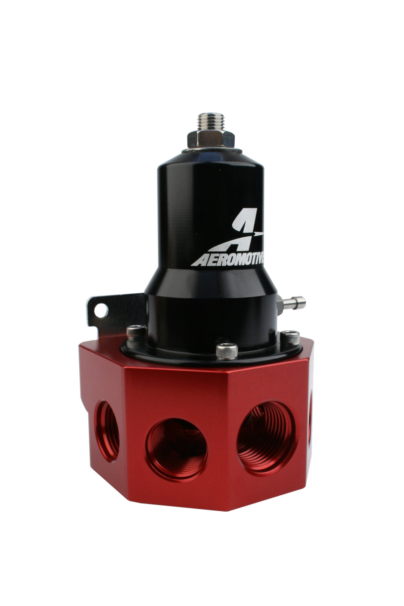 Aeromotive Regulator - 30-120 PSI - .500 Valve - 4x AN-08 and AN-10 inlets / AN-10 Bypass - Blais Performance Parts