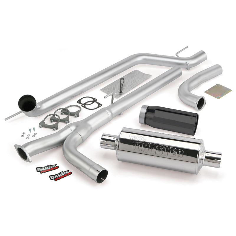 Banks Power 04-14 Nissan 5.6L Titan (All) Monster Exhaust System - SS Single Exhaust w/ Black Tip - Blais Performance Parts