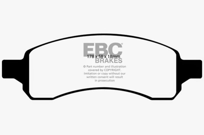 EBC 07+ Buick Enclave 3.6 Yellowstuff Front Brake Pads - Blais Performance Parts