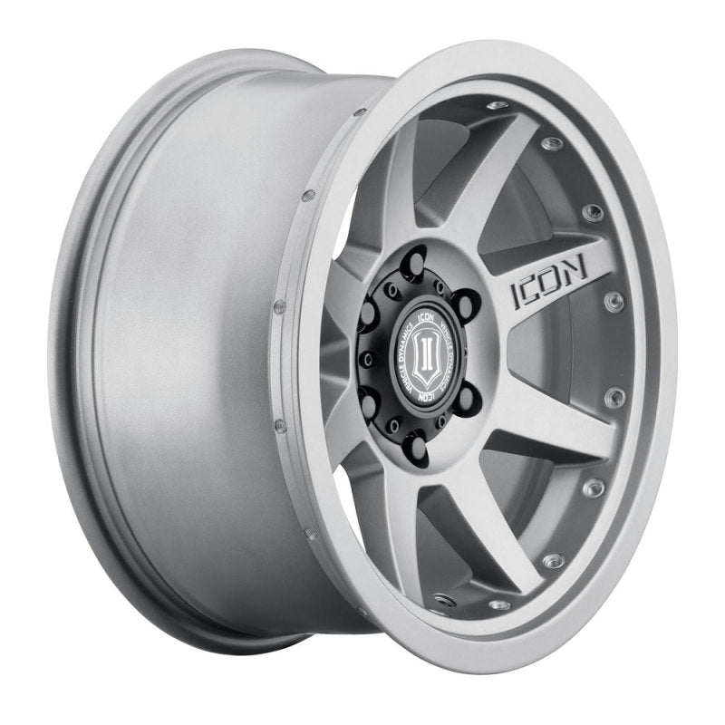 ICON Rebound Pro 17x8.5 6x5.5 0mm Offset 4.75in BS 106.1mm Bore Titanium Wheel - Blais Performance Parts