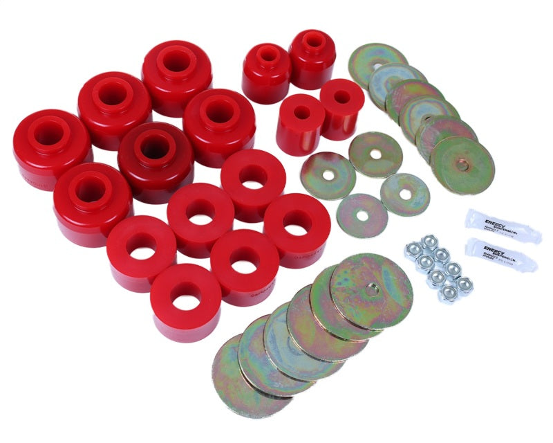 Energy Suspension 96-99 Toyota 4Runner 2WD/4WD Red Body Mount Bushing Set - Blais Performance Parts