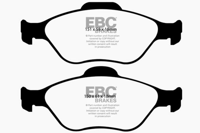 EBC 08+ Lotus 2-Eleven 1.8 Supercharged Greenstuff Front Brake Pads - Blais Performance Parts