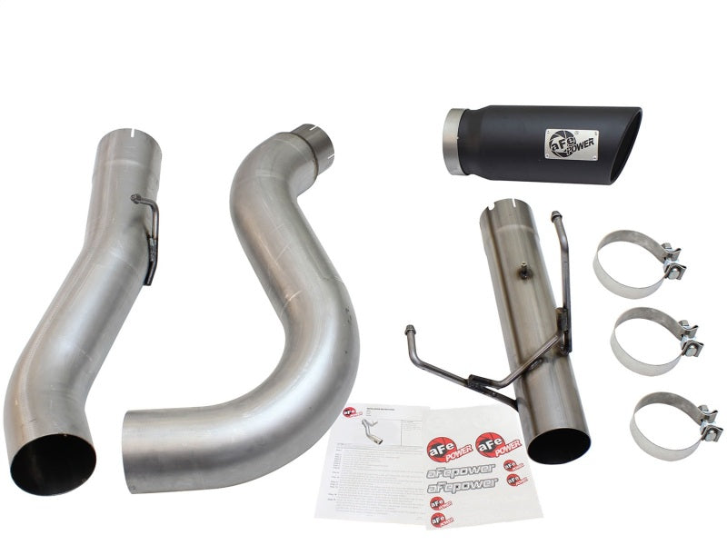 aFe MACHForce XP Exhaust Large Bore 5in DPF-Back Alu. 13-15 Dodge Trucks L6-6.7L (td) *Black Tip - Blais Performance Parts