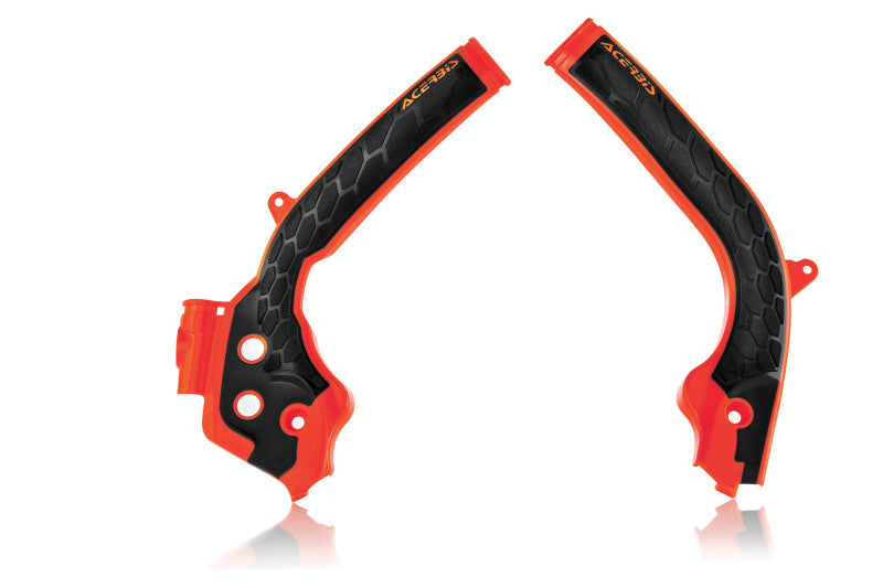 Acerbis 16-19 KTM 125-450 SX/SX-F/XC-F/XC/ XC-W/EXC-F/ 17-19 Husq Frame Guard X Grip - Orange/Blk - Blais Performance Parts