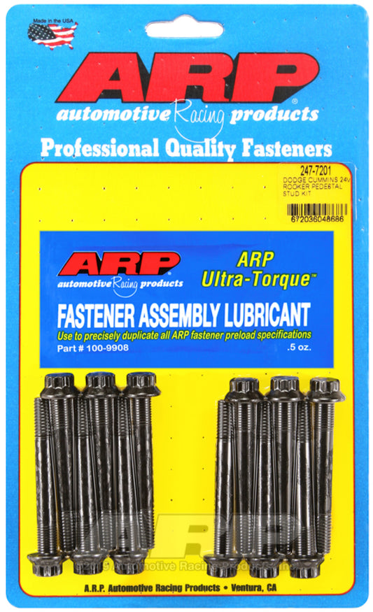 ARP Dodge Cummins 24V Rocker Pedestal Rocker Stud Kit - Blais Performance Parts