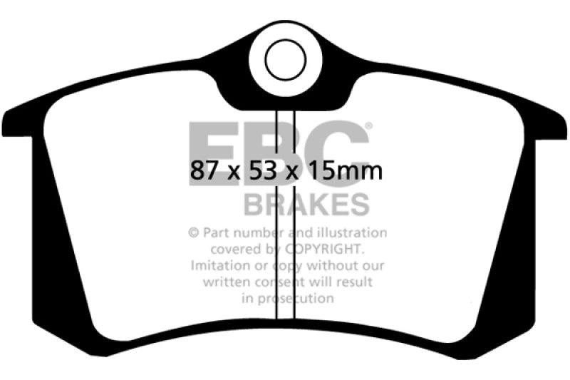 EBC 10-13 Audi A3 2.0 TD Ultimax2 Rear Brake Pads - Blais Performance Parts