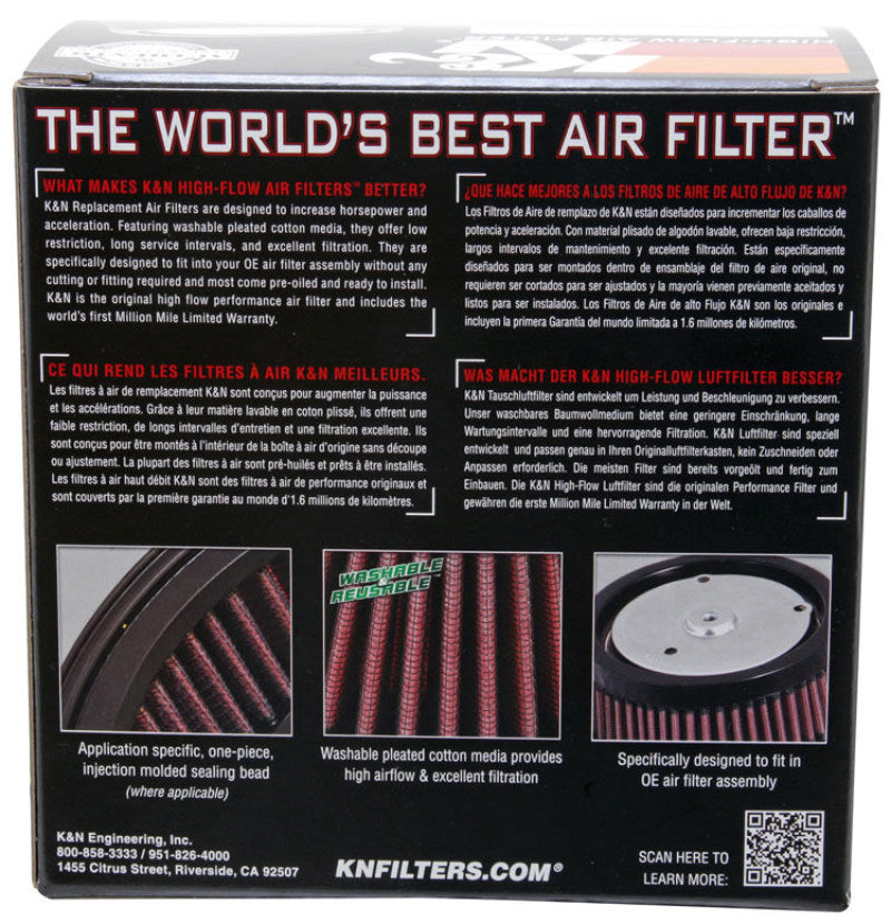 K&N Custom Air Filter Round 5-3/8in OD x 4in ID x 2in H - Blais Performance Parts