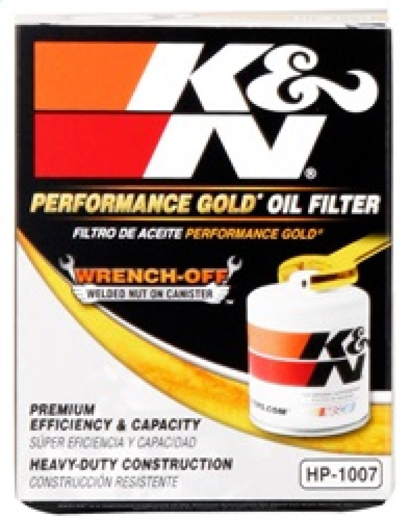 K&N Buick / Chevrolet / Oldsmobile Performance Gold Oil Filter - Blais Performance Parts