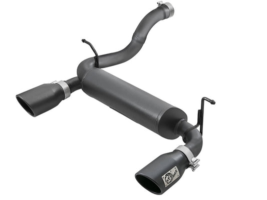 aFe Rebel Series 2.5in 409 SS Axle-Back Exhaust w/ Black Tips 2018+ Jeep Wrangler (JL) V6 3.6L - Blais Performance Parts