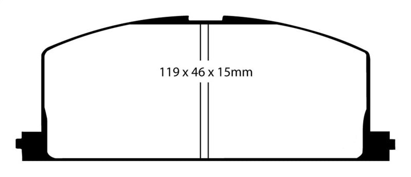 EBC 90-91 Toyota Celica 1.6 Yellowstuff Front Brake Pads - Blais Performance Parts