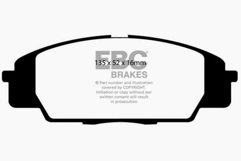 EBC 07-11 Acura CSX (Canada) 2.0 Type S Greenstuff Front Brake Pads - Blais Performance Parts