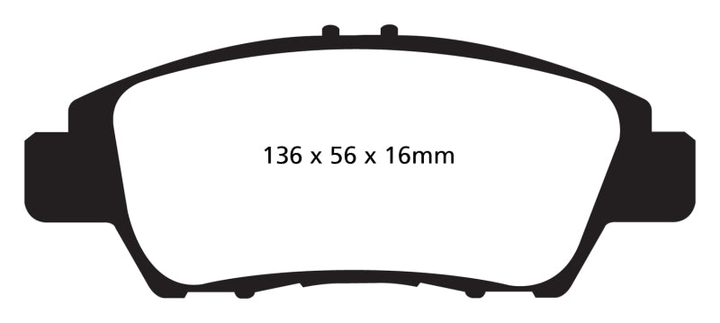 EBC 10+ Honda CR-Z 1.5 Hybrid Greenstuff Front Brake Pads - Blais Performance Parts