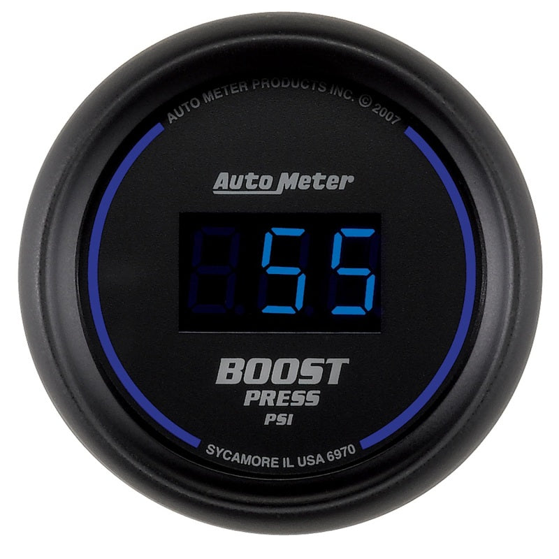 Autometer Cobalt Digital 52mm Digital 5-60 PSI Boost Gauge - Blais Performance Parts