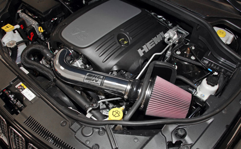 K&N 11 Jeep Grand Cherokee 5.7L V8 / 11 Dodge Durango 5.7L V8 High Flow Performance Intake Kit - Blais Performance Parts