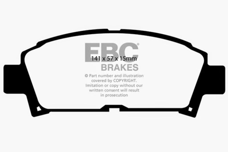 EBC 93-95 Toyota MR2 2.0 Turbo Yellowstuff Front Brake Pads - Blais Performance Parts