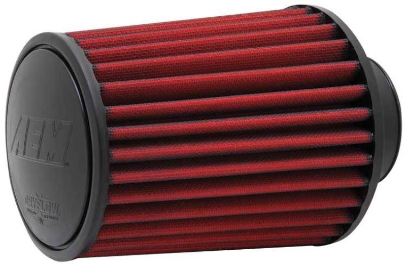 AEM 2.75in Flange ID x 6.25in Base OD x 7in H DryFlow Conical Air Filter - Blais Performance Parts