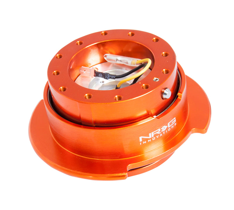 NRG Quick Release Kit Gen 2.5 - Orange Body / Titanium Chrome Ring - Blais Performance Parts