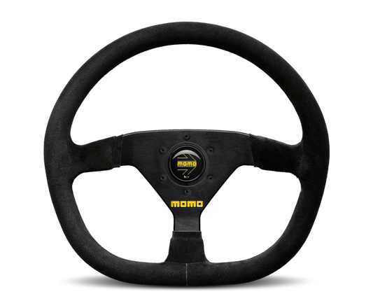 Momo MOD88 Steering Wheel 320 mm -  Black Suede/Black Spokes - Blais Performance Parts