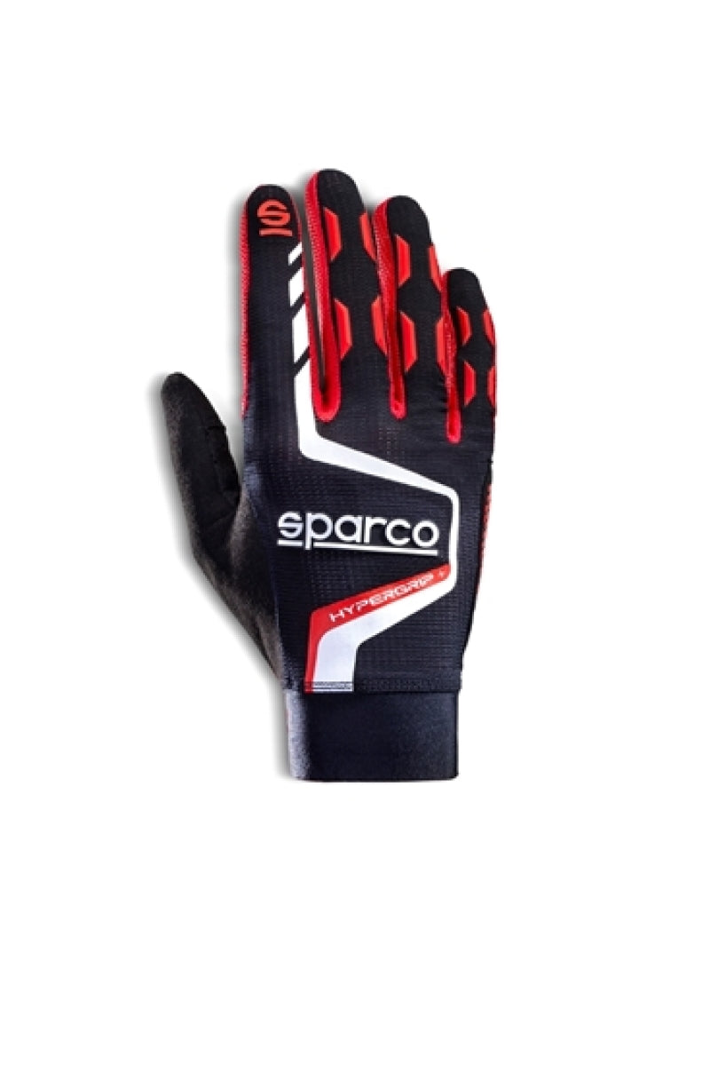 Sparco Gloves Hypergrip+ 10 Black/Red - Blais Performance Parts