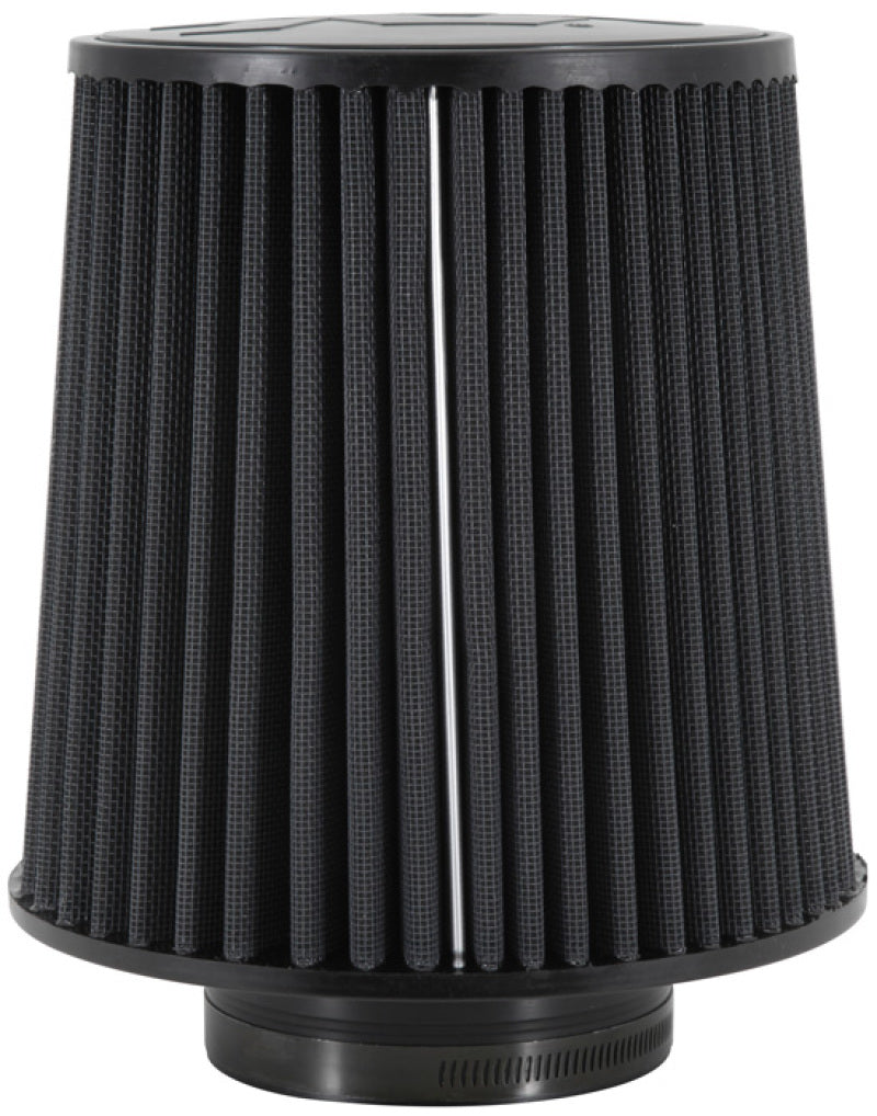 K&N Universal Rubber Filter-Round Tapered 4in Flange ID x 8in Base OD x 6.625in Top OD x 8in H - Blais Performance Parts