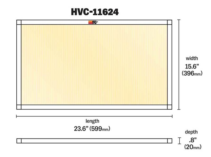 K&N HVAC Filter - 16 x 24 x 1 - Blais Performance Parts