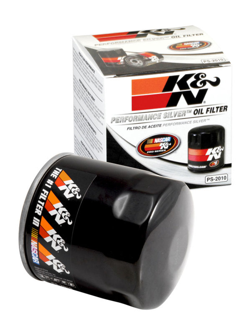 K&N Oil Filter for Ford/Lincoln/Mercury/Mazda/Chrysler/Dodge/Jeep/Cadillac/Ram 3.656in OD x 4in H - Blais Performance Parts