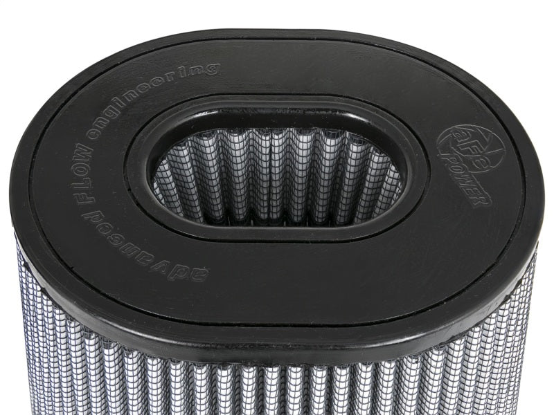 aFe Magnum FLOW Pro DRY S Universal Air Filter 4.5in F / 9inx7.5in B / 6.75inx5.5in T (Inv) / 9in H - Blais Performance Parts