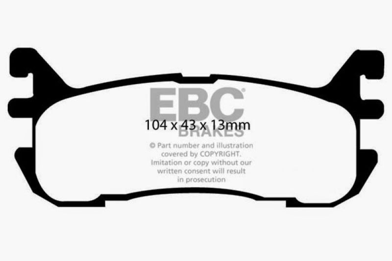 EBC 97-02 Ford Escort 2.0 Greenstuff Rear Brake Pads - Blais Performance Parts