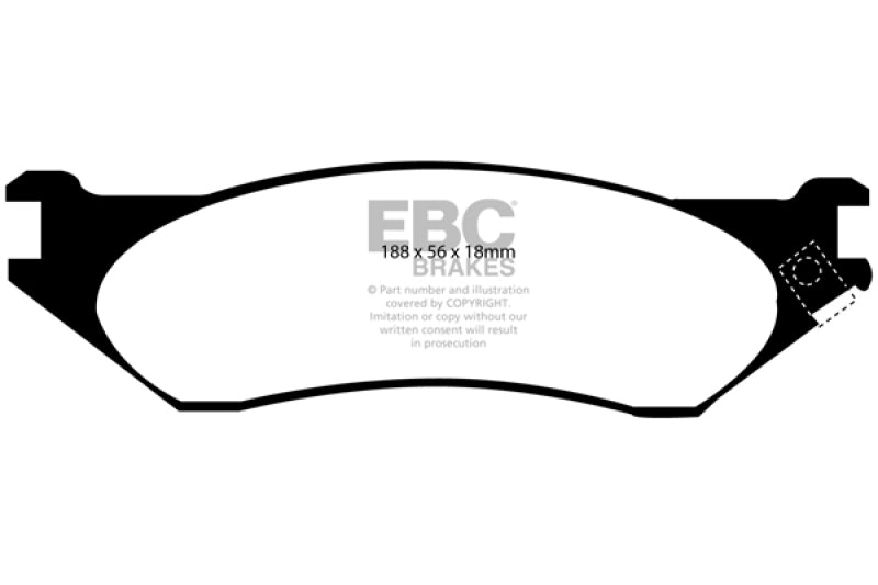 EBC 04-06 Dodge Durango 3.7 Greenstuff Front Brake Pads - Blais Performance Parts