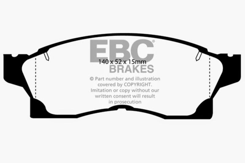 EBC 91-92 Toyota MR2 2.0 Turbo Redstuff Front Brake Pads - Blais Performance Parts