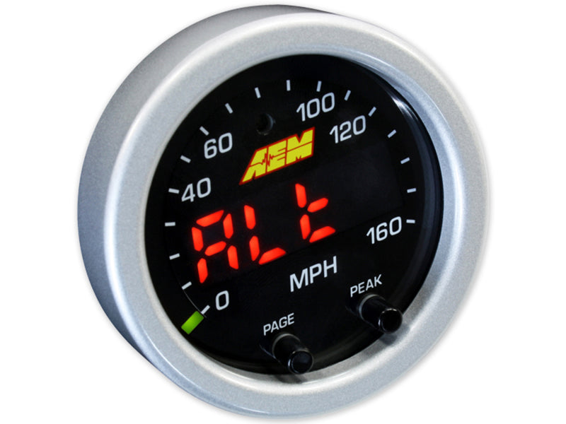 AEM X-Series 0-160 MPH Black Bezel w/ Black Face GPS Speedometer Gauge - Blais Performance Parts