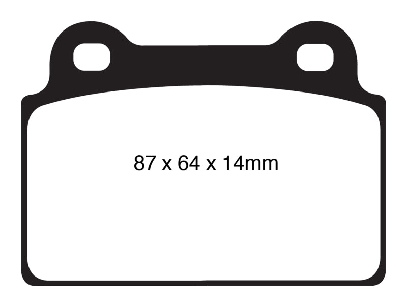 EBC 08-16 Mitsubishi Lancer Evo 10 2.0 Turbo (1 piece rotor) Redstuff Rear Brake Pads - Blais Performance Parts