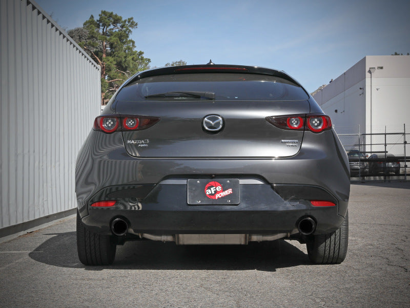 aFe 19-22 Mazda 3 L4 2.5L Takeda 3in to 2-1/2in 304 Stainless Steel Axle-Back Exhaust w/ Black Tip - Blais Performance Parts