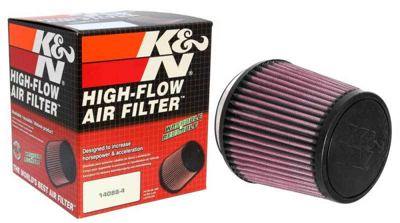 K&N Universal Air Filter 4in Flange / 5-3/8 in Base / 4-1/2in Top / 5in Height - Blais Performance Parts