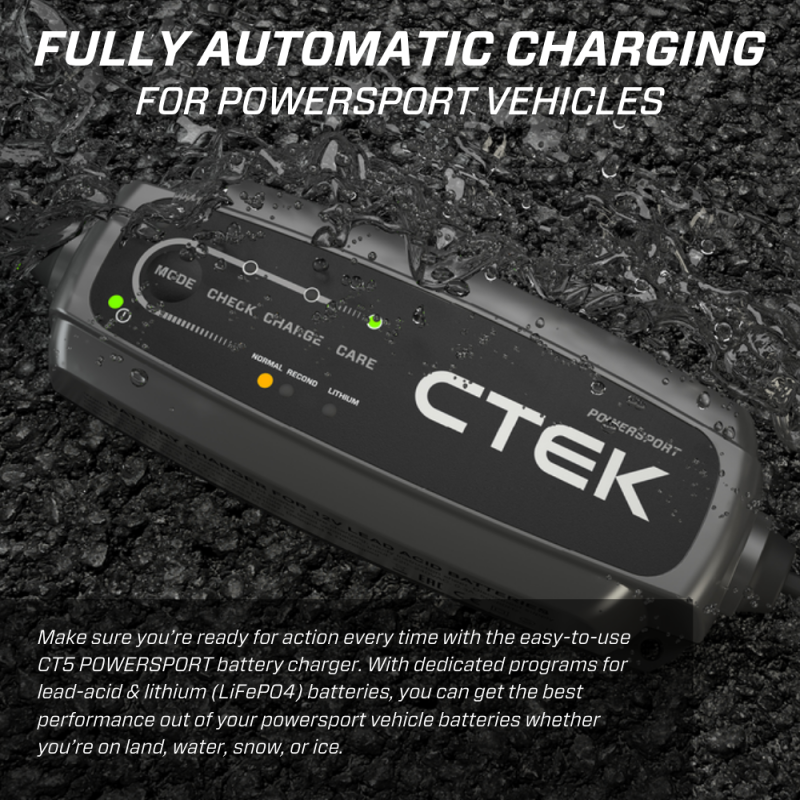 CTEK Battery Charger - CT5 Powersport - 2.3A - Blais Performance Parts