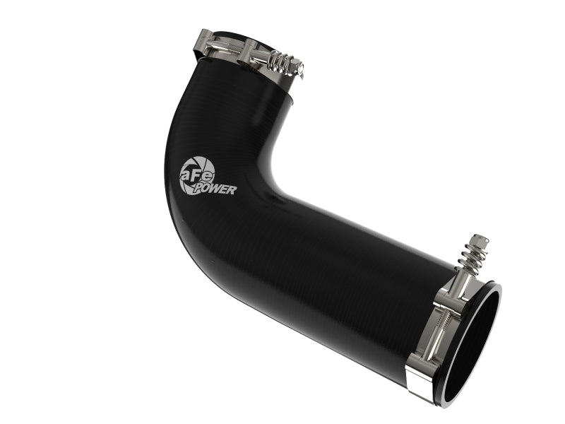 afe 08-10 Ford Trucks V8-6.4L (td) BladeRunner 3 IN Aluminum Hot Charge Pipe - Black - Blais Performance Parts