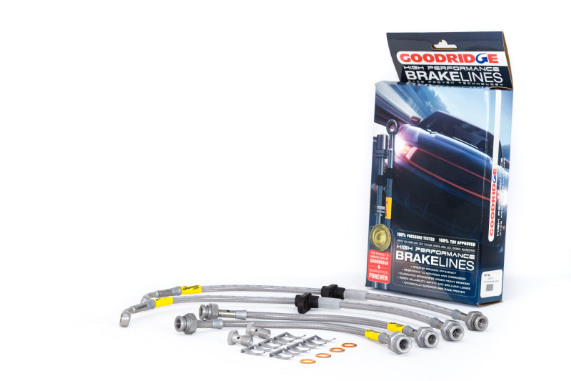 Goodridge 96-00 Honda Civic CX/DX/HX w/ Small Front Rotors SS Brake Lines - Blais Performance Parts
