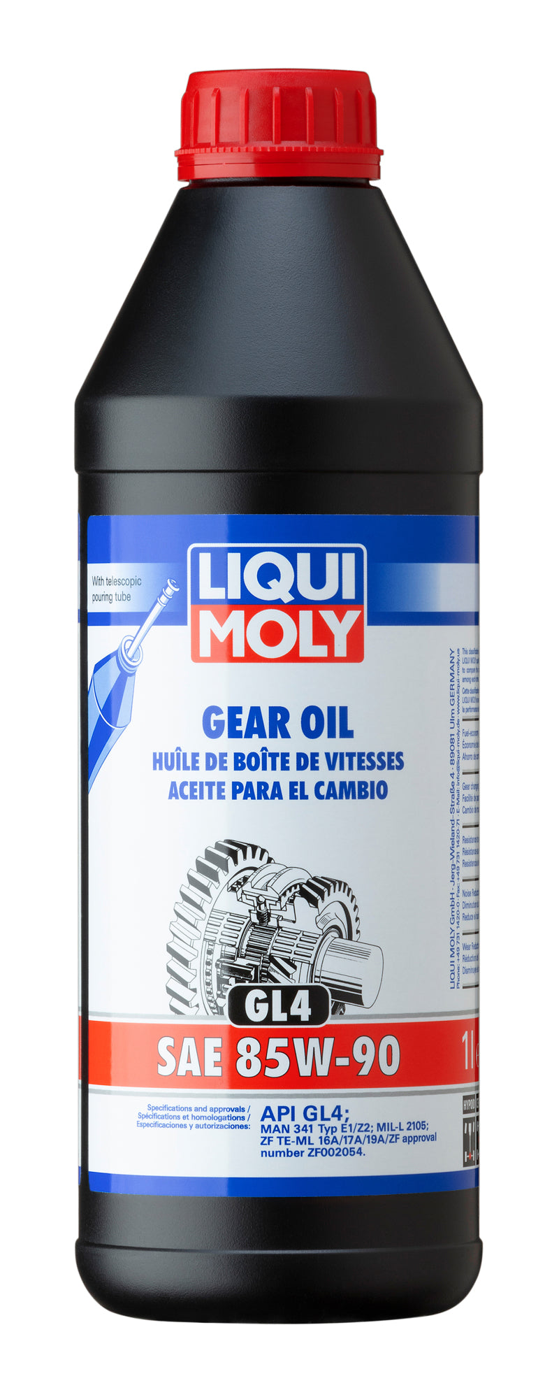 LIQUI MOLY 1L Gear Oil (GL4) SAE 85W90 - Blais Performance Parts