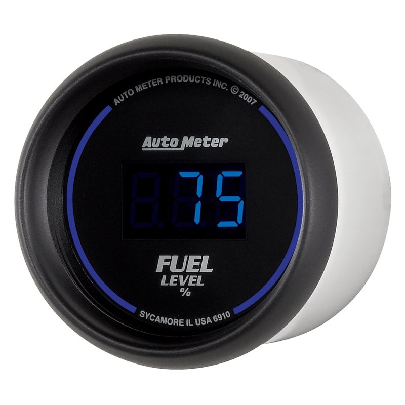 Autometer Cobalt Digital 52.4mm Black Programmable Empty-Full Range Fuel Level Gauge - Blais Performance Parts