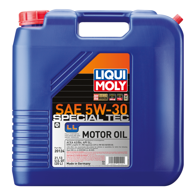 LIQUI MOLY 20L Special Tec LL Motor Oil SAE 5W30 - Blais Performance Parts