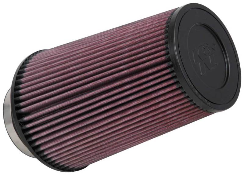 K&N Universal Rubber Filter 3 1/2inch ID FLG / 6inch Base / 4-5/8inch Top / 9inch Height - Blais Performance Parts