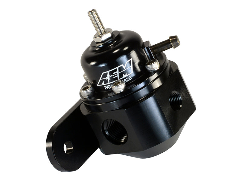 AEM Universal Black Adjustable Fuel Pressure Regulator - Blais Performance Parts